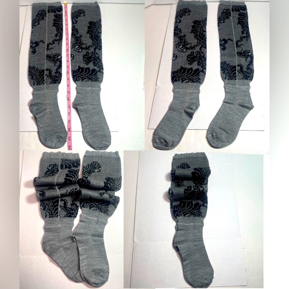 BNWT NATORI BOOT TOPPER KNEE HIGH SOCKS women’s 9-11 - Picture 12 of 15